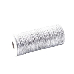 Dekor zsinór drótos metál 2mm x 15m ezüst