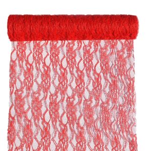 Csipke anyag [29cm x 5m] piros