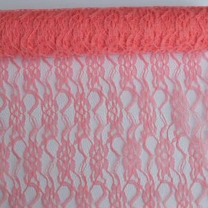 Csipke anyag [29cm x 5m] korall