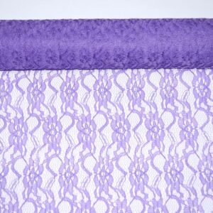 Csipke anyag [29cm x 5m] milka lila