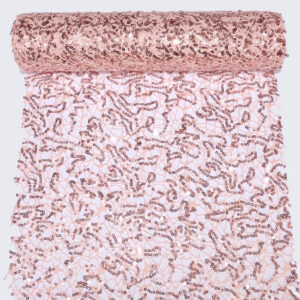 Dekor háló flitterrel [30 cm x 5m] rose gold