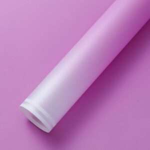 Színátmenetes csíkos szegélyű íves fólia csomagoló – 20 ív/csomag 58cm x 58cm világoslila/pink/fehér