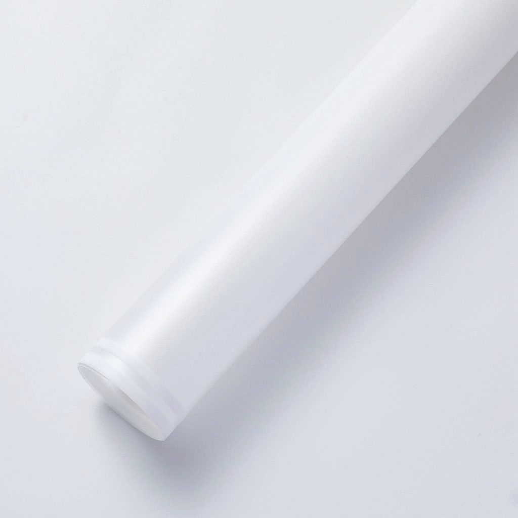 Színátmenetes csíkos szegélyű íves fólia csomagoló – 20 ív/csomag 58cm x 58cm fehér/fehér