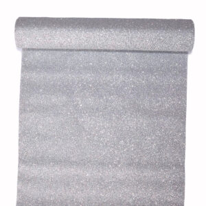 Glitter anyag [28cm x 5m] ezüst