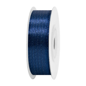 Sima szatén szalag egyszínű [3 mm x 45,72 méter] navy blue/matrózkék