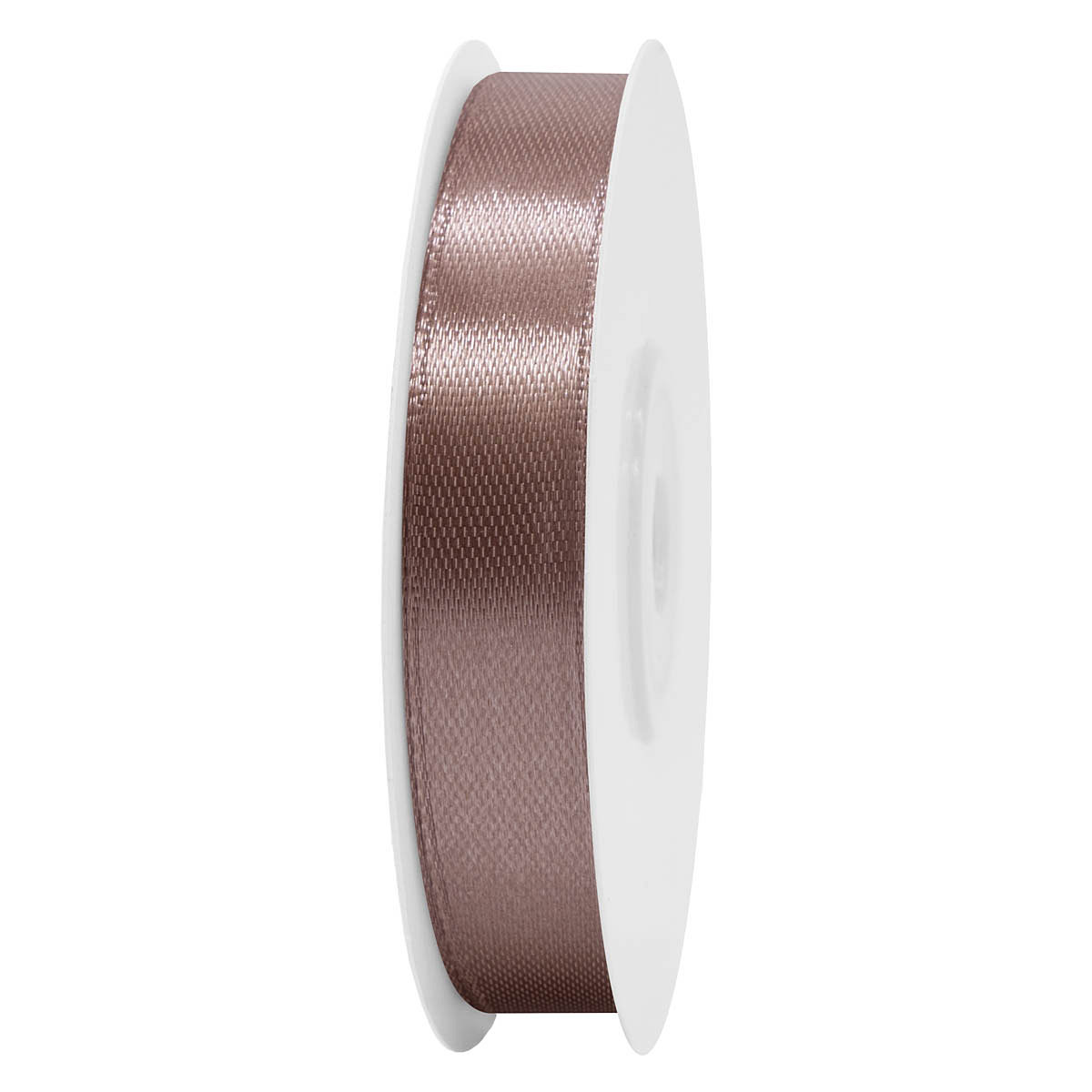 Sima szatén szalag egyszínű [13 mm x 22,86 méter] sötét bézs