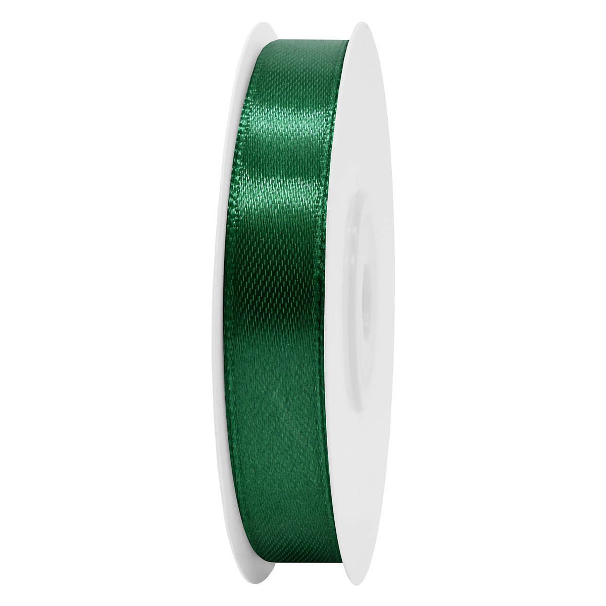 Sima szatén szalag egyszínű [13 mm x 22,86 méter] sötétzöld / smaragdzöld