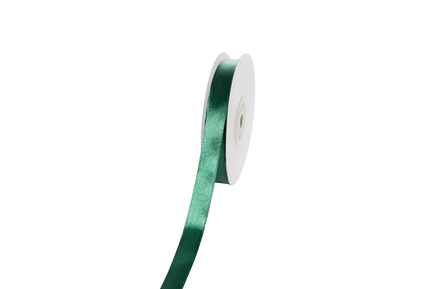 Sima szatén szalag egyszínű [13 mm x 22,86 méter] sötétzöld / smaragdzöld - Image 2