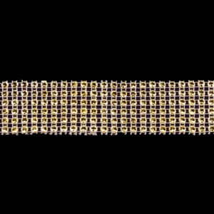 Strassz füzér [3cm x 4,57m] arany
