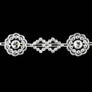 Strassz füzér [18mm x 9,14m] ezüst