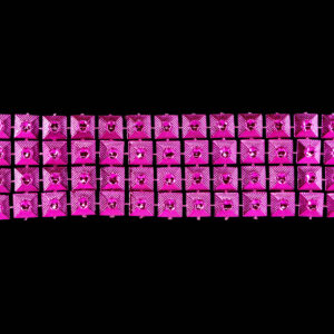Strassz füzér [3cm x 4,57m] ciklámen