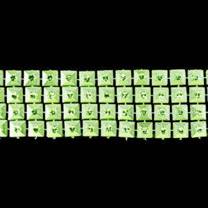 Strassz füzér [3cm x 4,57m] zöld