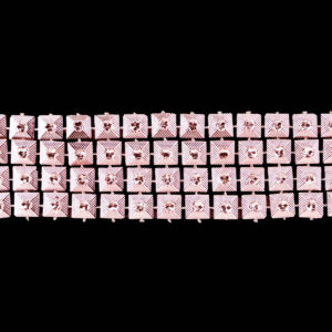 Strassz füzér [3cm x 4,57m] mályvás rózsaszín