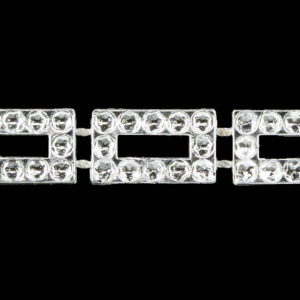 Strassz füzér [12mm x 9,14m] ezüst