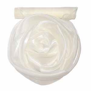Szatén-organza anyag [25cm x 10m] ekrü