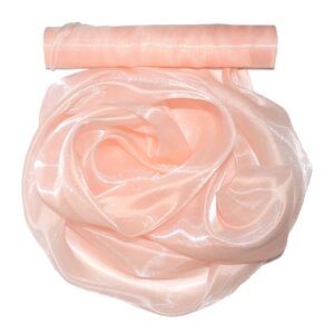 Szatén-organza anyag [25cm x 10m] barack