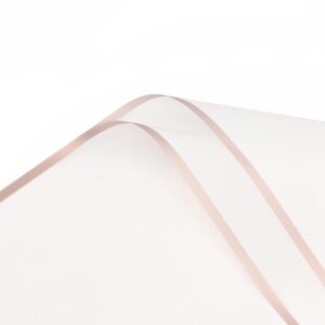 Aranycsíkos íves fólia csomagoló – 20 ív/csomag 58cm x 58cm fehér/rose gold