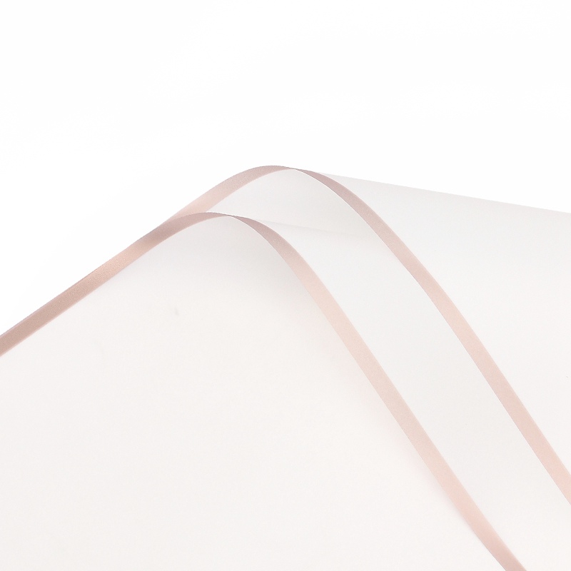 Aranycsíkos íves fólia csomagoló – 20 ív/csomag 58cm x 58cm fehér/rose gold