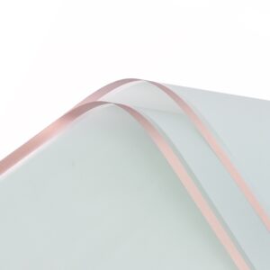 Aranycsíkos íves fólia csomagoló – 20 ív/csomag 58cm x 58cm világoszöld/rose gold