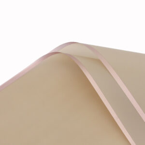 Aranycsíkos íves fólia csomagoló – 20 ív/csomag 58cm x 58cm bézs/rose gold