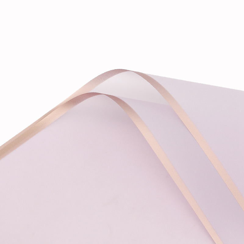 Aranycsíkos íves fólia csomagoló – 20 ív/csomag 58cm x 58cm világoslila/rose gold
