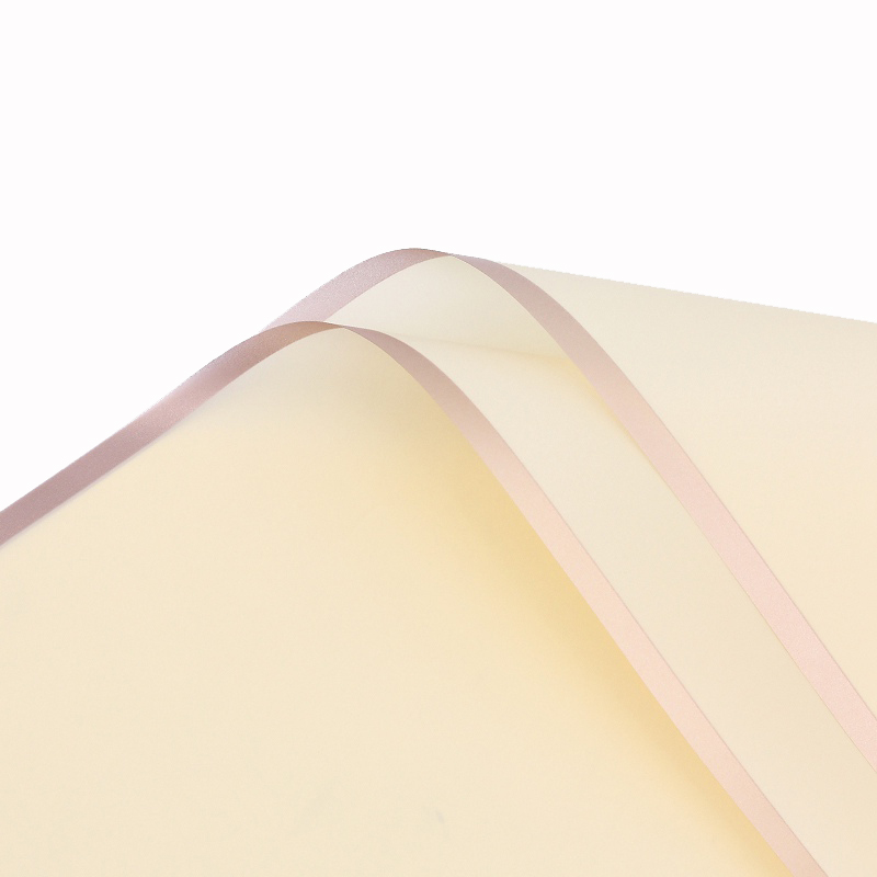 Aranycsíkos íves fólia csomagoló – 20 ív/csomag 58cm x 58cm krém/rose gold