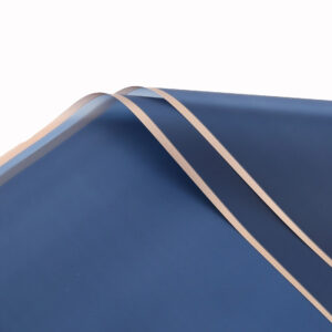 Aranycsíkos íves fólia csomagoló – 20 ív/csomag 58cm x 58cm navy blue/rose gold