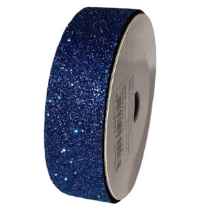 Glitter dekorációs szalag [22mm x 10m] navy kék