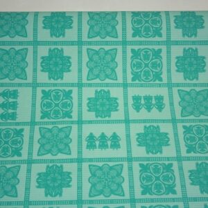 Bordázott vízálló díszcsomagoló papír mintás [50cm x 10m] menta