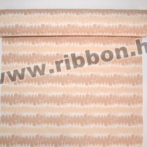 Bordázott vízálló díszcsomagoló papír mintás [50cm x 10m] bézs