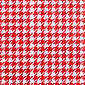 Bordázott vízálló díszcsomagoló papír mintás [50cm x 10m] fehér/piros