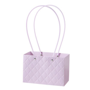Virágtáska füles – 10 darab/csomag [18cm x 10cm x 12cm] világoslila