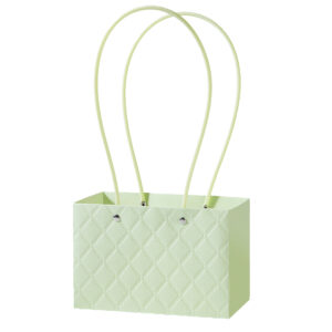 Virágtáska füles – 10 darab/csomag [18cm x 10cm x 12cm] világoszöld