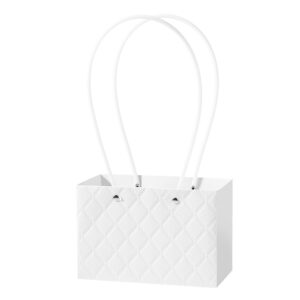 Virágtáska füles – 10 darab/csomag [18cm x 10cm x 12cm] fehér