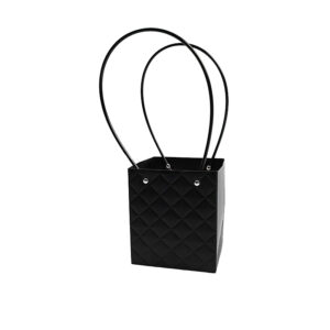 Virágtáska füles – 10 darab/csomag [15cm x 13cm x 12,5cm] fekete