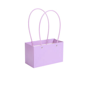 Virágtáska füles – 10 darab/csomag [22cm x 11cm x 14cm] világoslila