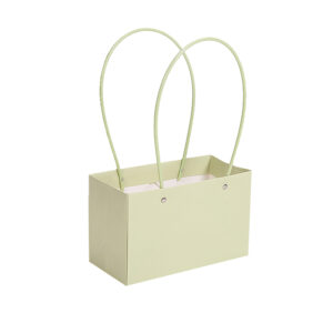Virágtáska füles – 10 darab/csomag [22cm x 11cm x 14cm] világoszöld