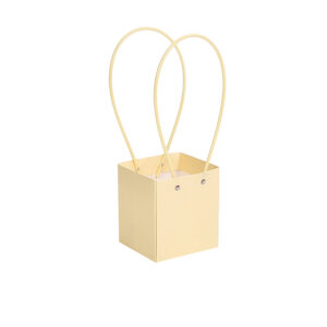 Virágtáska füles – 10 darab/csomag [11,5cm x 10,5cm x 13cm] krém