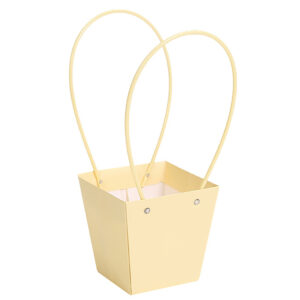 Virágtáska füles – 10 darab/csomag [9,5cm x 9,5cm x 13cm] krém