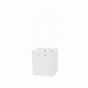 Virágtáska füles – 10 darab/csomag [11,5×10,5x13cm] fehér
