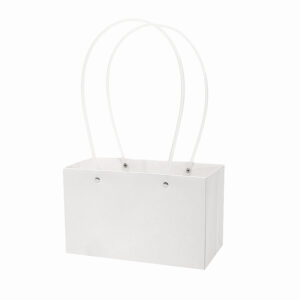 Virágtáska füles – 10 darab/csomag [22×10,5×13,5cm] fehér