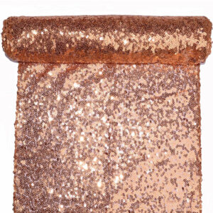 1702 Flitter anyag szegett [30cm x 2,75m] bronz