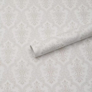 Barokk mintás íves fólia csomagoló – 20 ív/csomag [56cm x 56cm] fehér