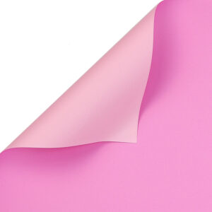 Kétszínű íves fólia csomagoló – 20 ív/csomag [58cm x 58cm] világos rózsaszín/pink