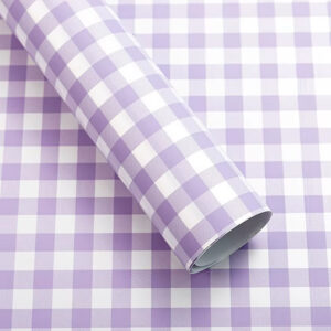 Kocka mintás íves fólia csomagoló – 20 ív/csomag [58cm x 58cm] lila/fehér