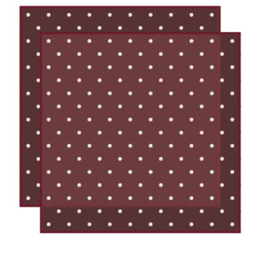 Pöttyös mintás áttetsző íves fólia csomagoló – 20 ív/csomag [57cm x 57cm] bordó