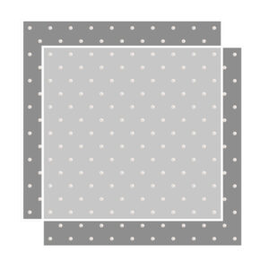 Pöttyös mintás áttetsző íves fólia csomagoló – 20 ív/csomag [57cm x 57cm] fehér