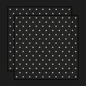 Pöttyös mintás áttetsző íves fólia csomagoló – 20 ív/csomag [57cm x 57cm] fekete