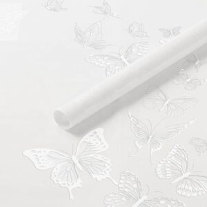 Lepke mintás íves fólia csomagoló – 20ív/csomag [58cm x 58cm] fehér
