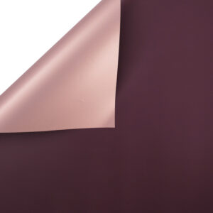 Rose gold kétoldali íves fólia csomagoló – 20 ív/csomag [58cm x 58cm] rose gold/burgundi